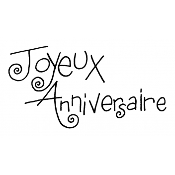 ARTHD359 - 5414135098071 - Artémio - Tampon en bois Joyeux Anniversaire