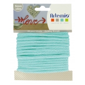 Cordon en Tricotin tout fait Vert Pastel ø5mm x 5m