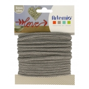 Cordon en Tricotin tout fait Gris ø5mm x 5m