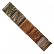 Mosaique effet métallique Cuivre/brun 1 x 1 cm