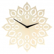 Horloge Ronde en bois Fleur 30cm