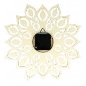 Horloge Ronde en bois Fleur 30cm