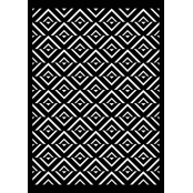 Pochoir A4 Blue Ethnic Fond