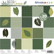 Bloc papier 30 cm Deep Green 40 feuilles