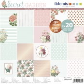 Bloc papier 30 cm Secret Garden 40 feuilles