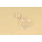 Porte-clés transparents Rond 4 pièces 3,5 cm