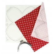 Kit complet Porte-Monnaie Rouge Pois