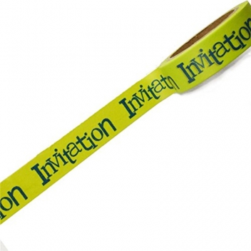 11006600 - 5414135056095 - Artémio - Masking tape 1,5 cm Invitation vert