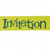 Masking tape 1,5 cm Invitation vert