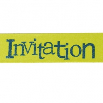 11006600 - 5414135056095 - Artémio - Masking tape 1,5 cm Invitation vert - 2
