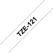 Cartouche ruban Etiqueteuse 9mm Noir et transparent TZe-121