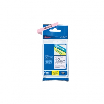 TZe-MQe31 - 4977766770460 - Brother - Cartouche ruban Etiqueteuse Brother 12mm Pastel rose TZe-MQe31