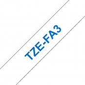 Cartouche ruban Etiqueteuse 12mm Thermocollant Bleu TZe-FA3
