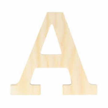 14001081 - 5414135034376 - Artémio - Alphabet en bois 11,5cm Lettre A