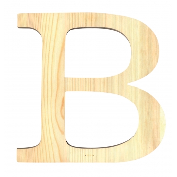 Alphabet en bois 11,5cm Lettre B