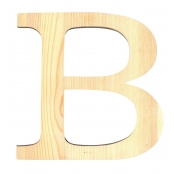Alphabet en bois 19 cm Lettre B