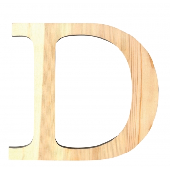 Alphabet en bois 11,5cm Lettre D