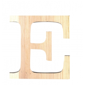 Alphabet en bois 19 cm Lettre E