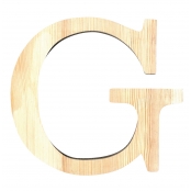 Alphabet en bois 19 cm Lettre G