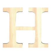 Alphabet en bois 11,5cm Lettre H