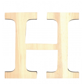 Alphabet en bois 19 cm Lettre H