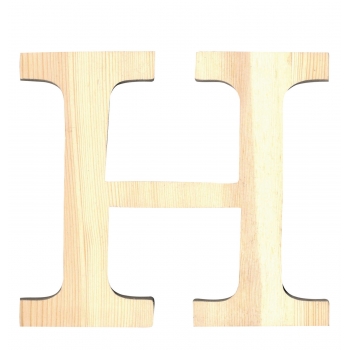 Alphabet en bois 19 cm Lettre H