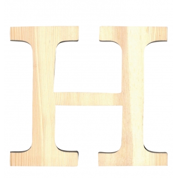14001114 - 5414135034703 - Artémio - Alphabet en bois 19 cm Lettre H