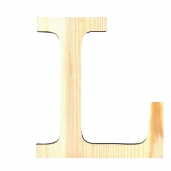 Alphabet en bois 19 cm Lettre L