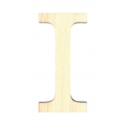 Alphabet en bois 19 cm Lettre I