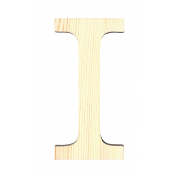 Alphabet en bois 19 cm Lettre I
