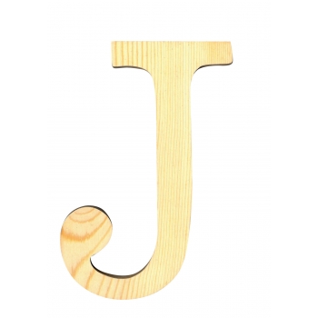 Alphabet en bois 19 cm Lettre J