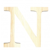 Alphabet en bois 11,5cm Lettre N