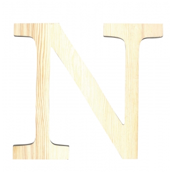 Alphabet en bois 11,5cm Lettre N