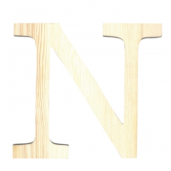 14001120 - 5414135034765 - Artémio - Alphabet en bois 19 cm Lettre N