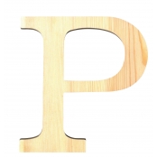 Alphabet en bois 11,5cm Lettre P