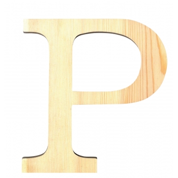 Alphabet en bois 19 cm Lettre P
