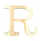 Alphabet en bois 19 cm Lettre R
