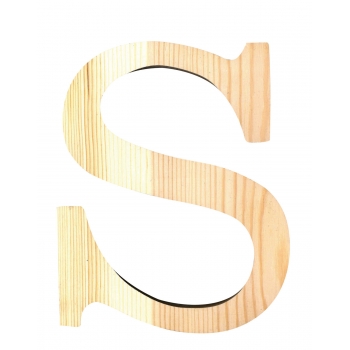Alphabet en bois 19 cm Lettre S