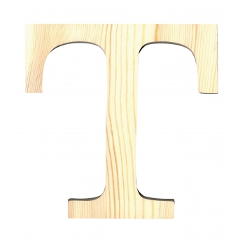 Alphabet en bois 11,5cm Lettre T