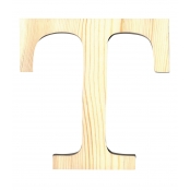 Alphabet en bois 19 cm Lettre T