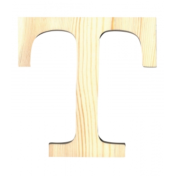 Alphabet en bois 19 cm Lettre T