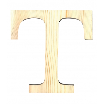 14001126 - 5414135034826 - Artémio - Alphabet en bois 19 cm Lettre T