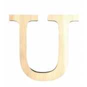 Alphabet en bois 11,5cm Lettre U