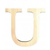 Alphabet en bois 19 cm Lettre U