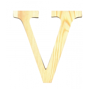 Alphabet en bois 19 cm Lettre V