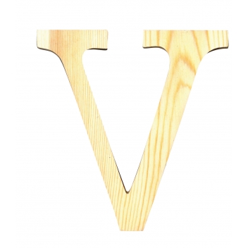 14001128 - 5414135034840 - Artémio - Alphabet en bois 19 cm Lettre V