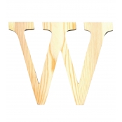 Alphabet en bois 11,5cm Lettre W