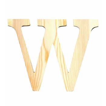 Alphabet en bois 19 cm Lettre W