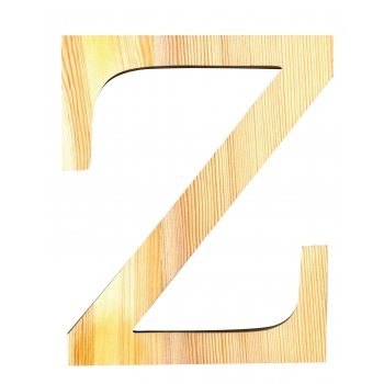 Alphabet en bois 19 cm Lettre Z