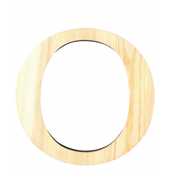 Alphabet en bois 19 cm Lettre O